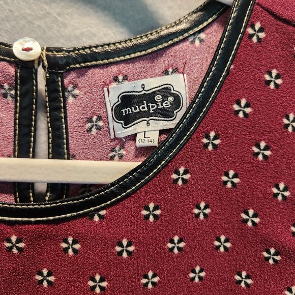 Mudpie medium burgundy sleeveless blouse - Picture 4 of 8